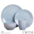 Multi-Color 16PCS Stoneware Tableware Set